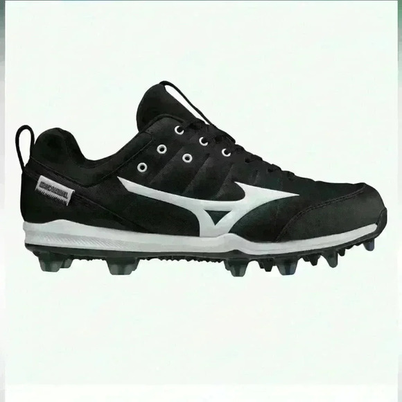 Mizuno Ambition 2 TPU Men’s Baseball Black White Cleats Size 8.5 - Picture 2 of 12